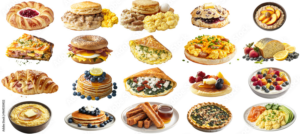 Delicious Variety of Classic Breakfast Dishes Delicious Variety of Classic Breakfast Dishes