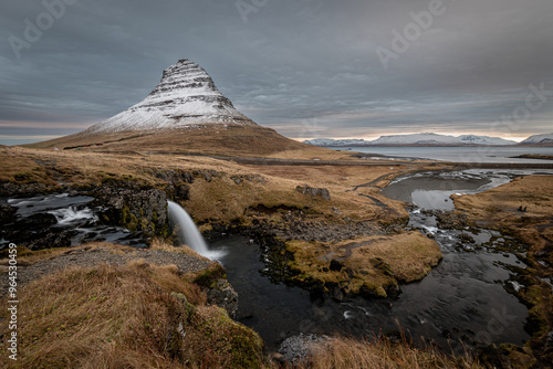 Kirkjufellsfoss in a moody day