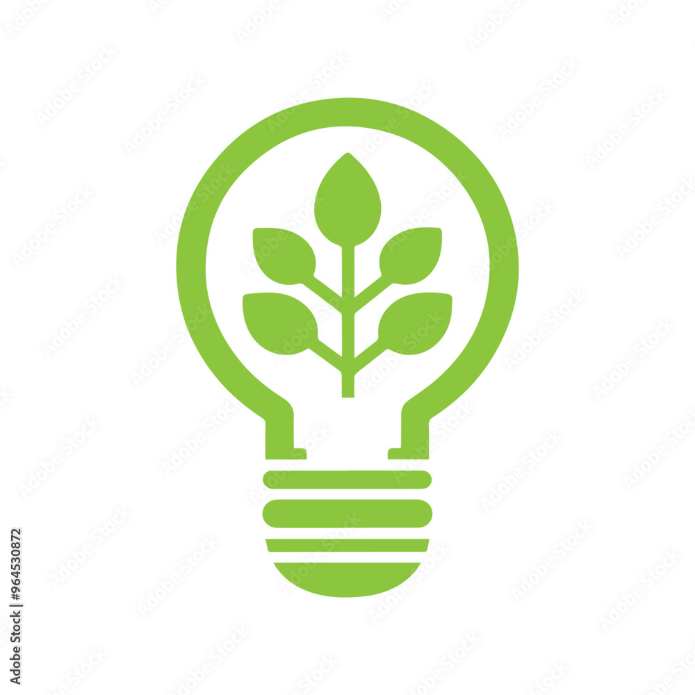 Light bulb ecology concept icon Light bulb ecology concept icon