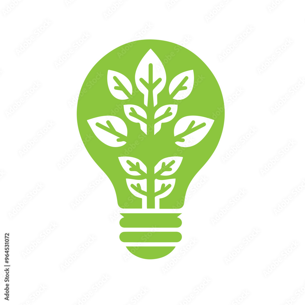Light bulb ecology concept icon Light bulb ecology concept icon