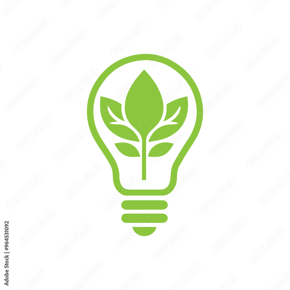 Light bulb ecology concept icon Light bulb ecology concept icon