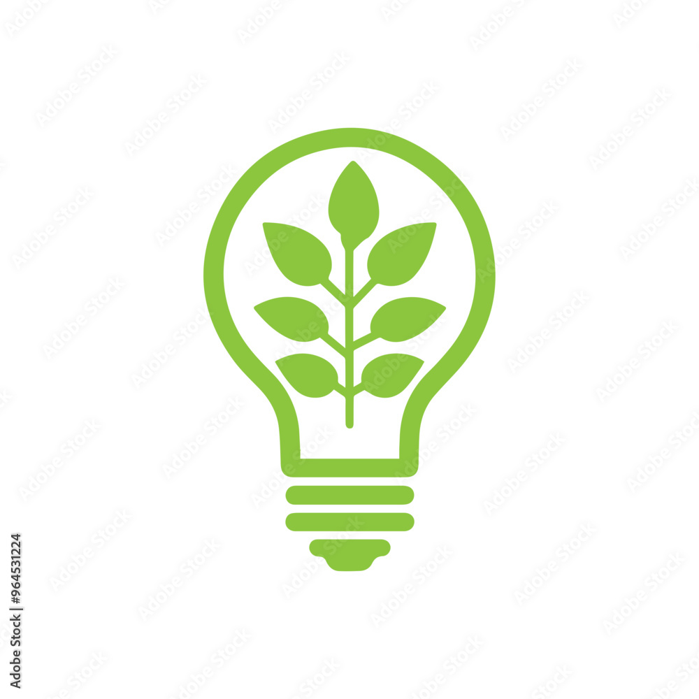 Light bulb ecology concept icon Light bulb ecology concept icon