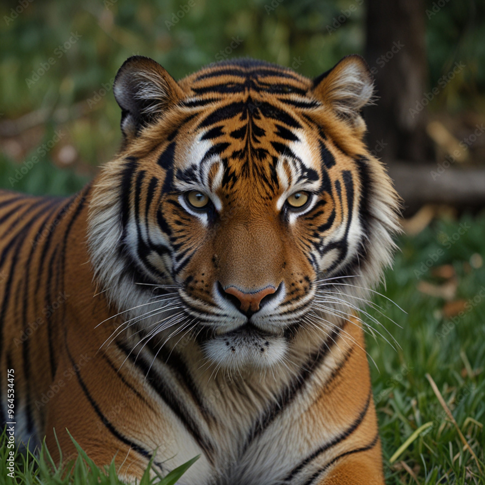 Majestic Bengal Tiger Roaming in the Wild Jungle Majestic Bengal Tiger Roaming in the Wild Jungle