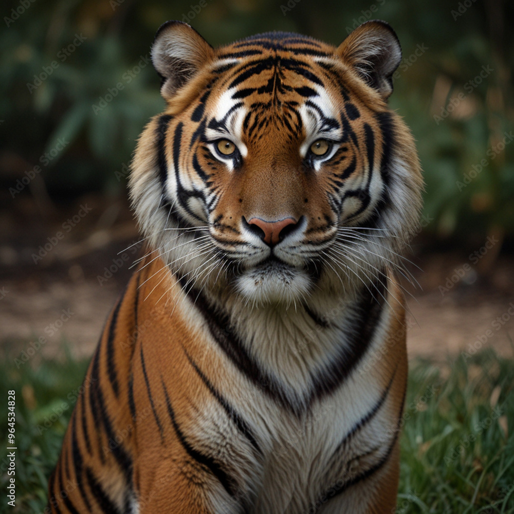 Majestic Bengal Tiger Roaming in the Wild Jungle Majestic Bengal Tiger Roaming in the Wild Jungle