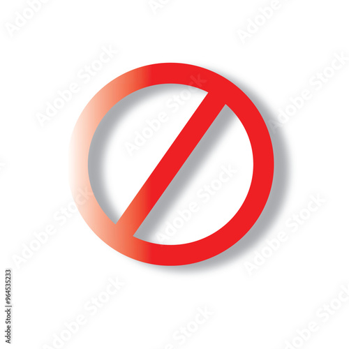 Free Download Isolated red Not Allowed stop sign, Prohibition sign or stop sign illustration in PNG isolated on transparent background - GFXLoad