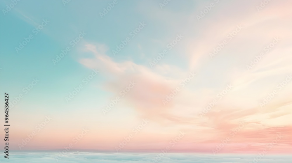 Soft Pastel Gradient with Subtle Clouds,Serene and Dreamy Expansive Background Soft Pastel Gradient with Subtle Clouds,Serene and Dreamy Expansive Background
