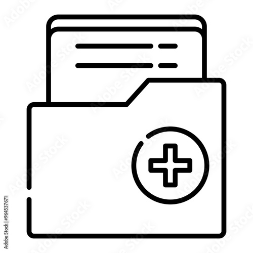 medical file line  icon
 