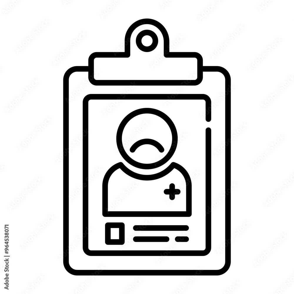 patient report line icon patient report line icon
