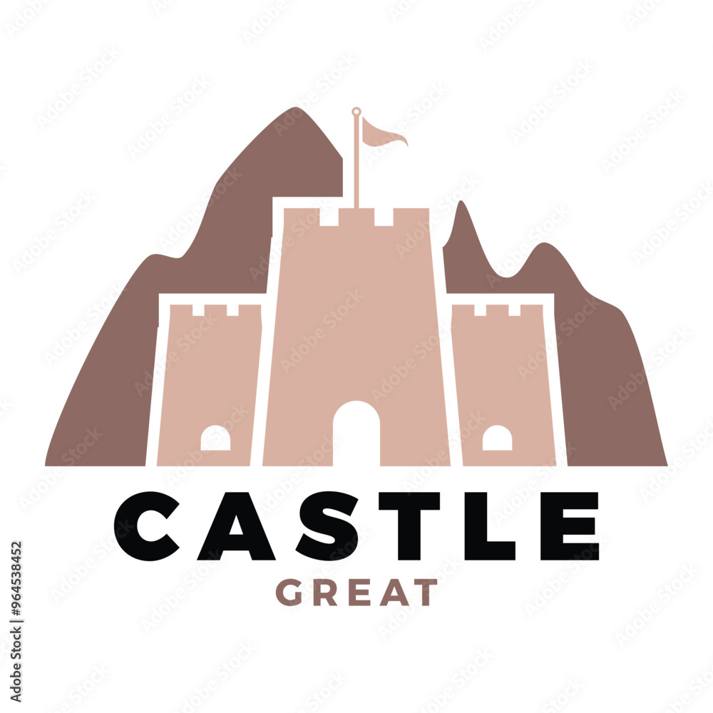 Castle Icon Logo Design Template Castle Icon Logo Design Template