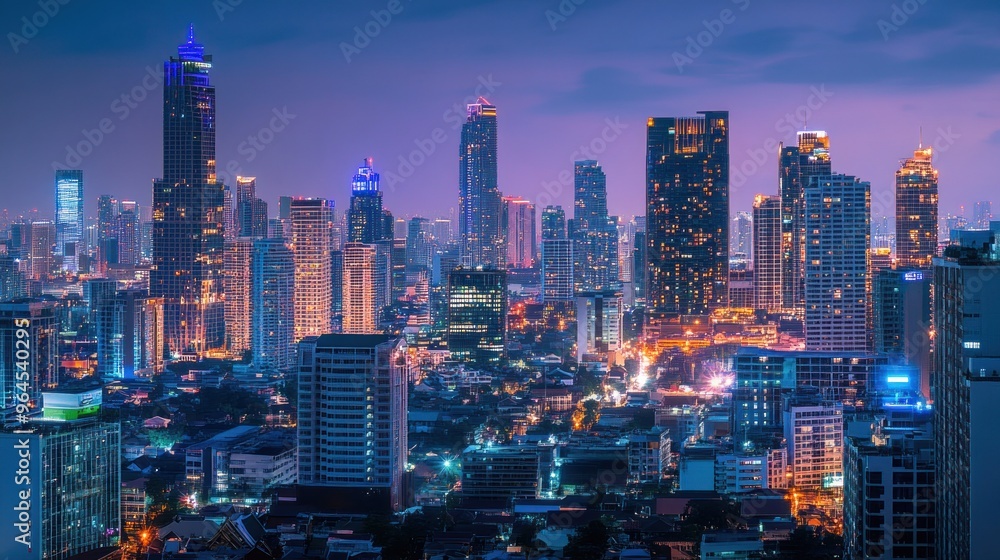 Bangkok Skyline at Night Bangkok Skyline at Night