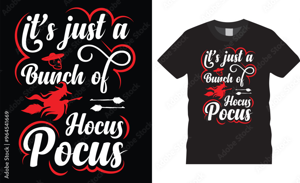Haunted Halloween t-shirt Design.its just abunch of hocus pocus Haunted Halloween t-shirt Design.its just abunch of hocus pocus