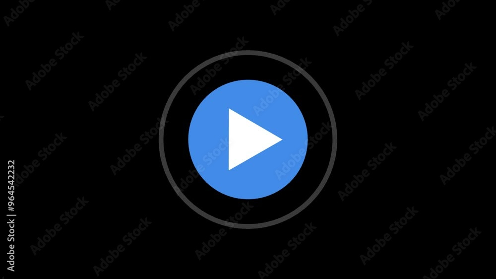 play icon, video play icon for website and mobile design animation on black background. play icon, video play icon for website and mobile design animation on black background.