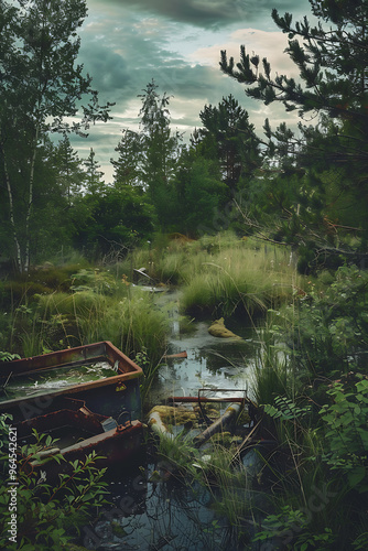 Serene Finnish Countryside Scene Reveals Neglected Garden Brimming with Expensive Tools