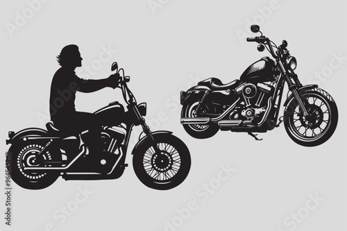 High-Quality Motorcycle Vector Illustrations