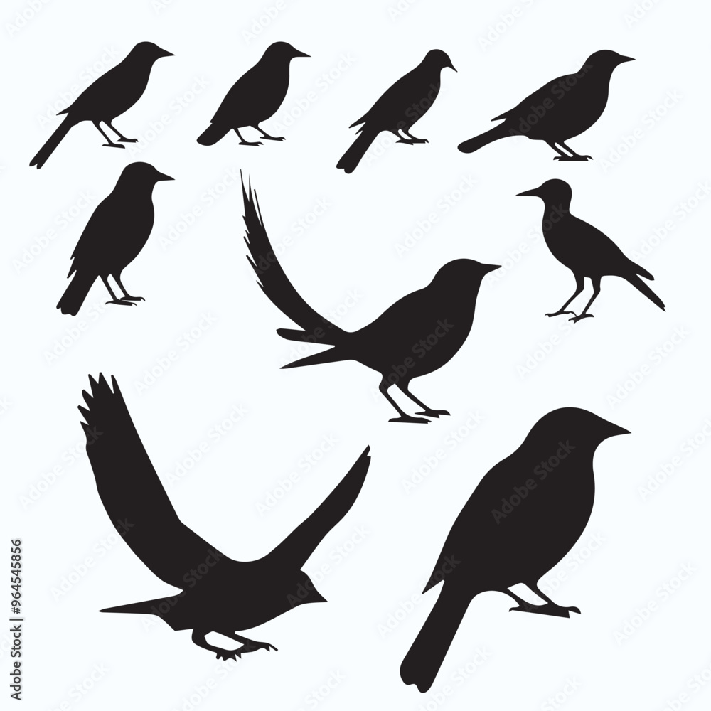 BIRD SILHOUETTE SET BIRD SILHOUETTE SET