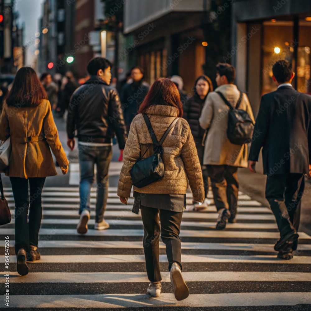group of people walking in the city group of people walking in the city