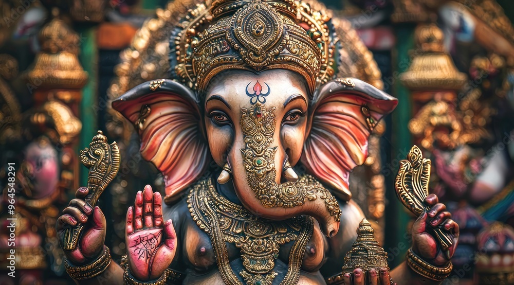 Fototapeta premium Lord Ganesha, generative AI