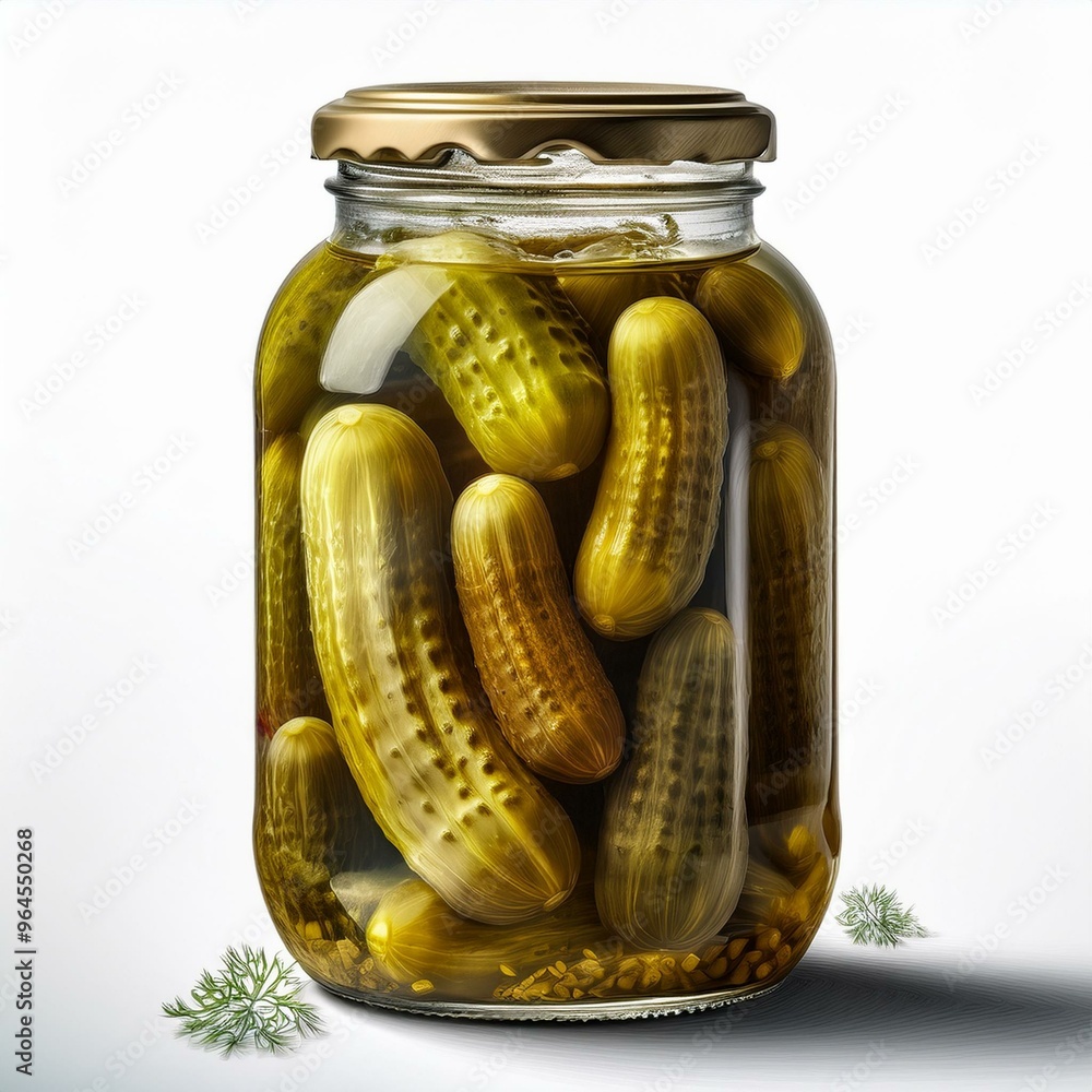 marinated pickled cucumbers isolated on white background marinated pickled cucumbers isolated on white background