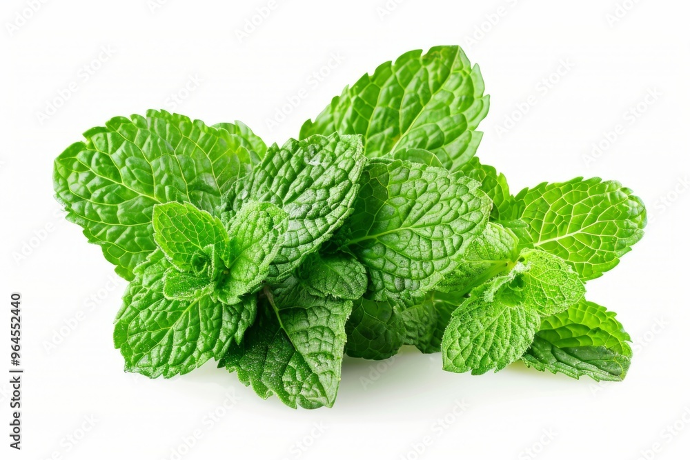 A fresh Mint isolated on white A fresh Mint isolated on white