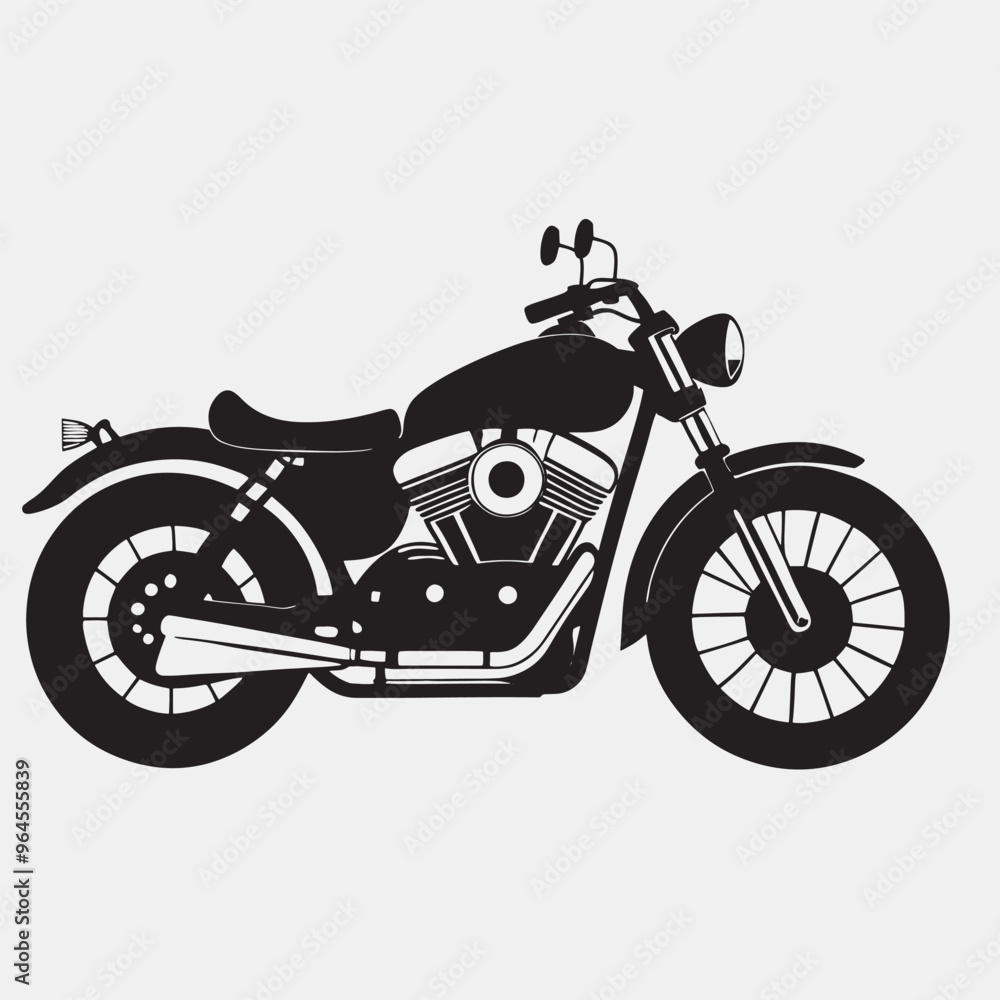 High-Quality Motorcycle Vector Illustrations High-Quality Motorcycle Vector Illustrations