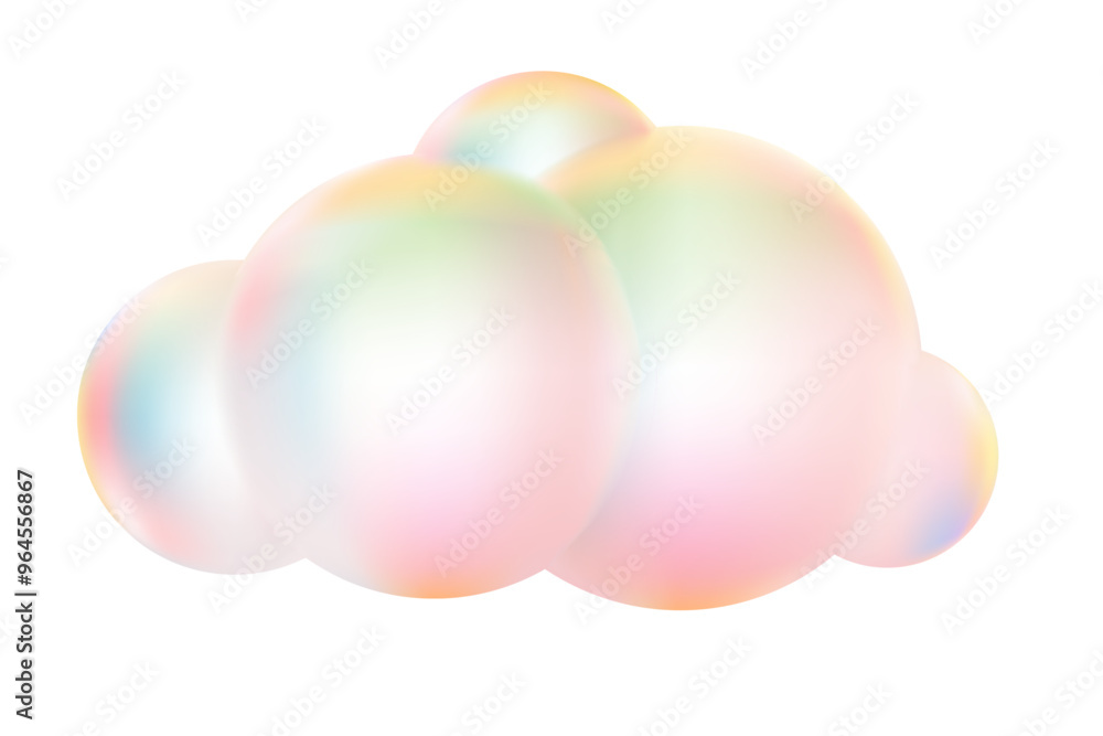 Clouds Sky isolated on White background.Pastel 3d Soft round cartoon fluffy cloudy icon,Vector illustration nature design geometric shapes for Games,Animations,Nursery element fantasy Clouds Sky isolated on White background.Pastel 3d Soft round cartoon fluffy cloudy icon,Vector illustration nature design geometric shapes for Games,Animations,Nursery element fantasy