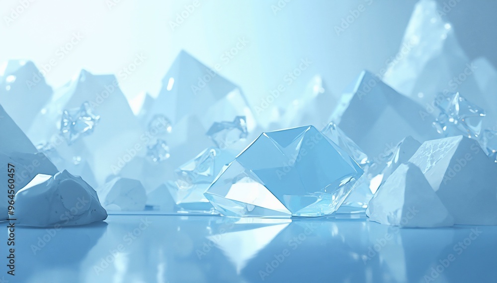 Sophisticated abstract icy background with glassy crystalline patterns Sophisticated abstract icy background with glassy crystalline patterns