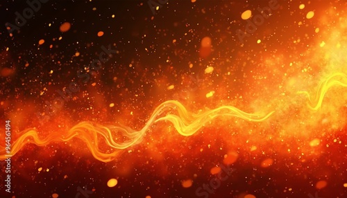 Intense abstract design with swirling fiery patterns and warmth