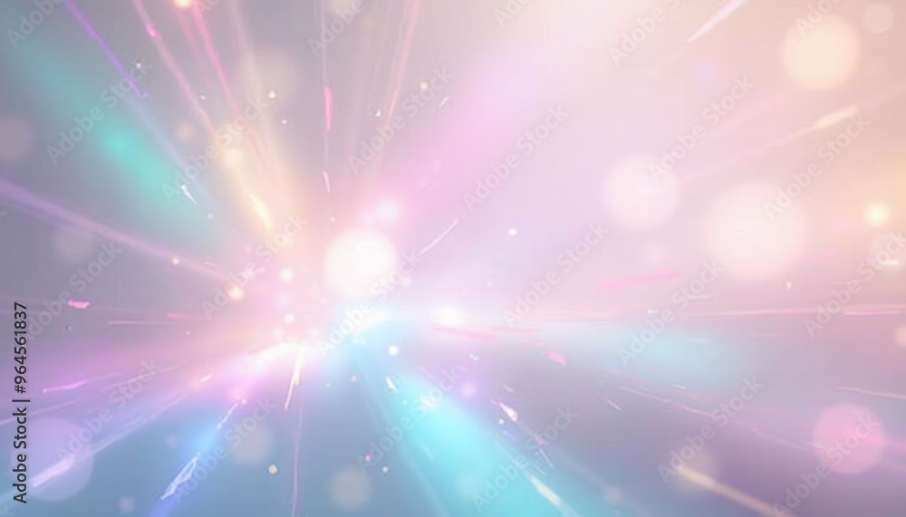 Soft and ethereal abstract with rainbow light and pastel blurs Soft and ethereal abstract with rainbow light and pastel blurs