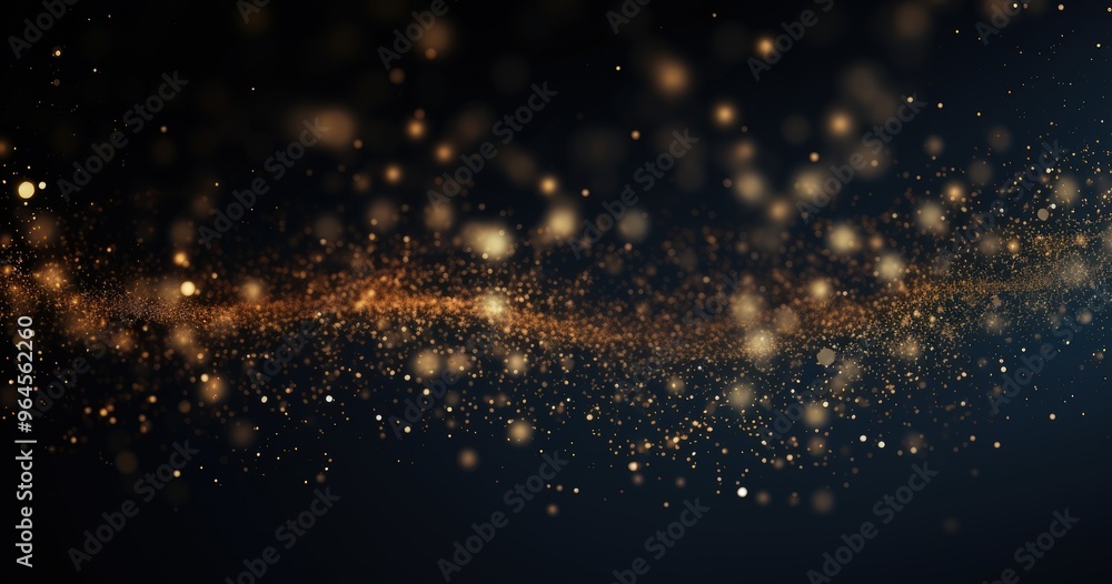 A shimmering background of golden particles against a dark backdrop, creating a magical and festive atmosphere. A shimmering background of golden particles against a dark backdrop, creating a magical and festive atmosphere.