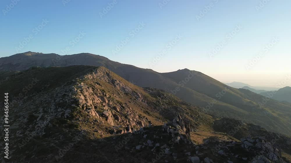 Sunrise in Corsican mountains Sunrise in Corsican mountains