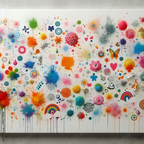 flowers on a wooden background