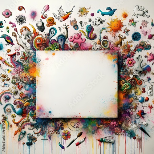 background with frame