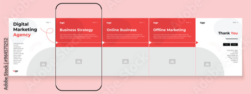 Marketing agency carousel post template pack. Creative social media post design. Business carousel banner. Social media post bundle. Digital marketing banner carousel template. Instagram story design