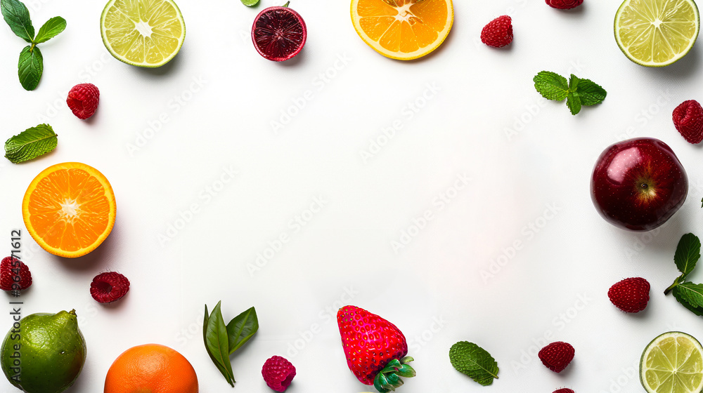 Fruits Border layout Fruits Border layout