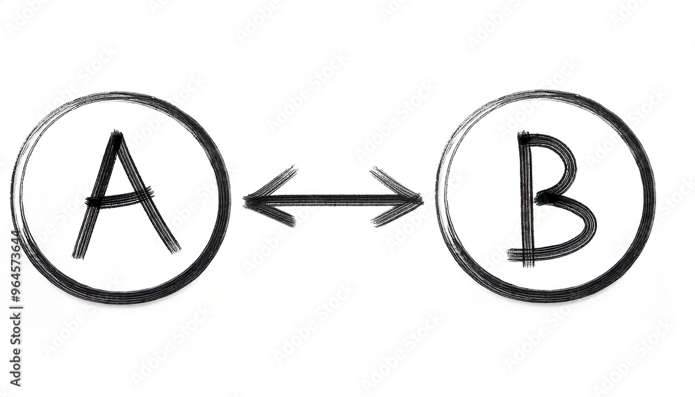 Moving from point A to point B and overcoming obstacles. Business problem solving and creative business solutions or life throws you curve balls to over come.  isolated on white background