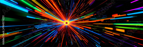 abstract background. explosion of vibrant lines. Light streaks backdrop