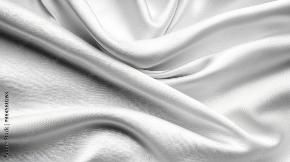 Obraz premium A close up of a white fabric with some folds, AI