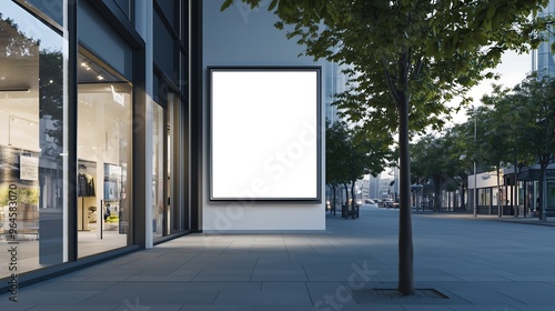 Wallpaper Mural A large, promotional poster displayed in front of a shop with a white background, designed to stand out with bold text and visuals.  Torontodigital.ca