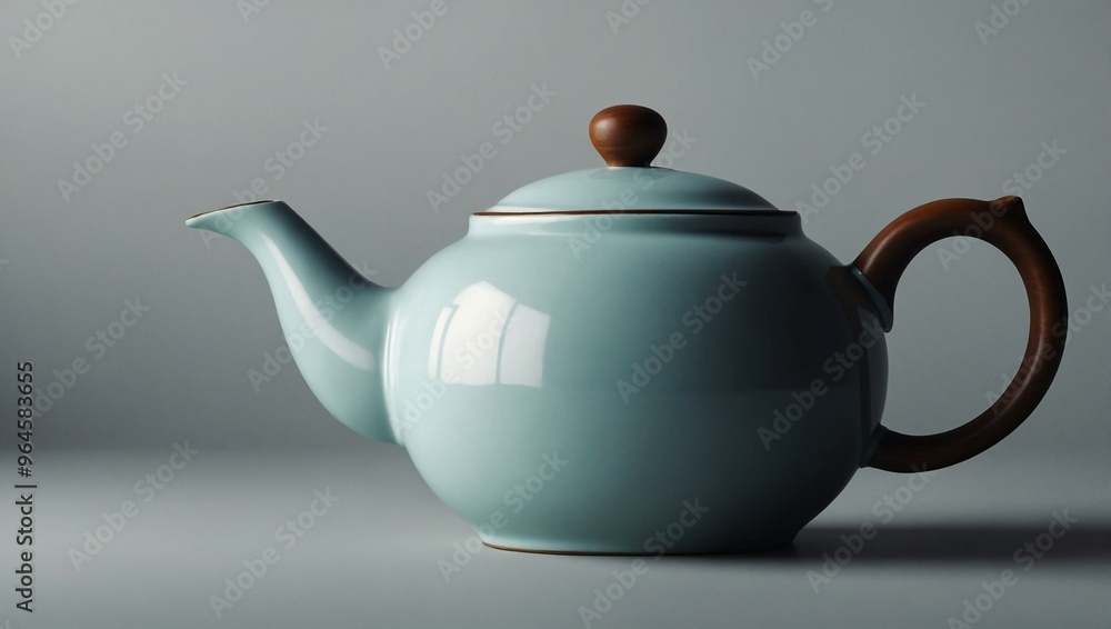 Simplistic vector drawing of a classic teapot. Simplistic vector drawing of a classic teapot.