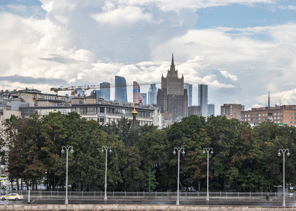 Fototapeta premium view of the city