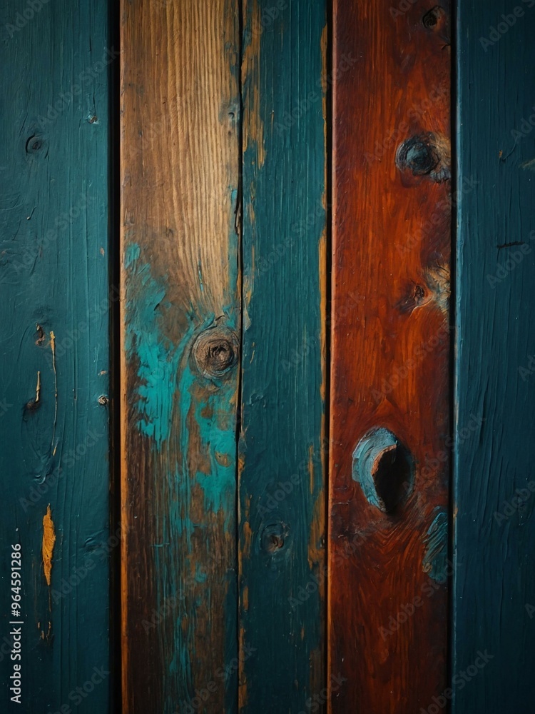 Wooden board painted in abstract colors, space available for text or design. Wooden board painted in abstract colors, space available for text or design.