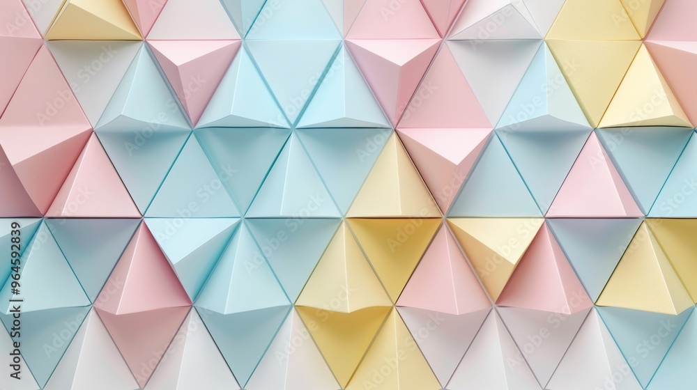 Obraz premium Abstract Triangle Background. 3D Triangles. Modern Wallpaper.