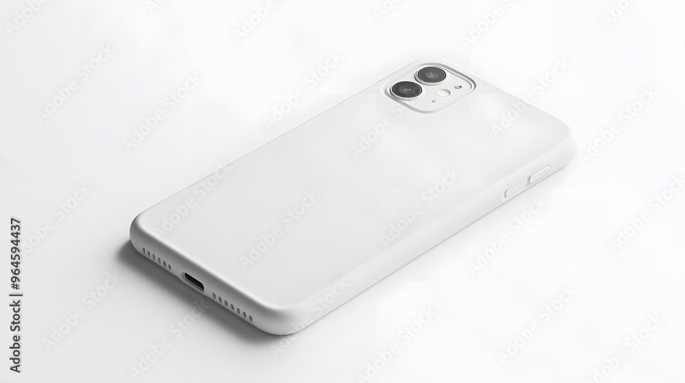 Simple Phone Case: A plain, white phone case with a minimalist design, lying flat on a white background, with crisp shadows for definition.
Simple Phone Case: A plain, white phone case with a minimalist design, lying flat on a white background, with crisp shadows for definition.