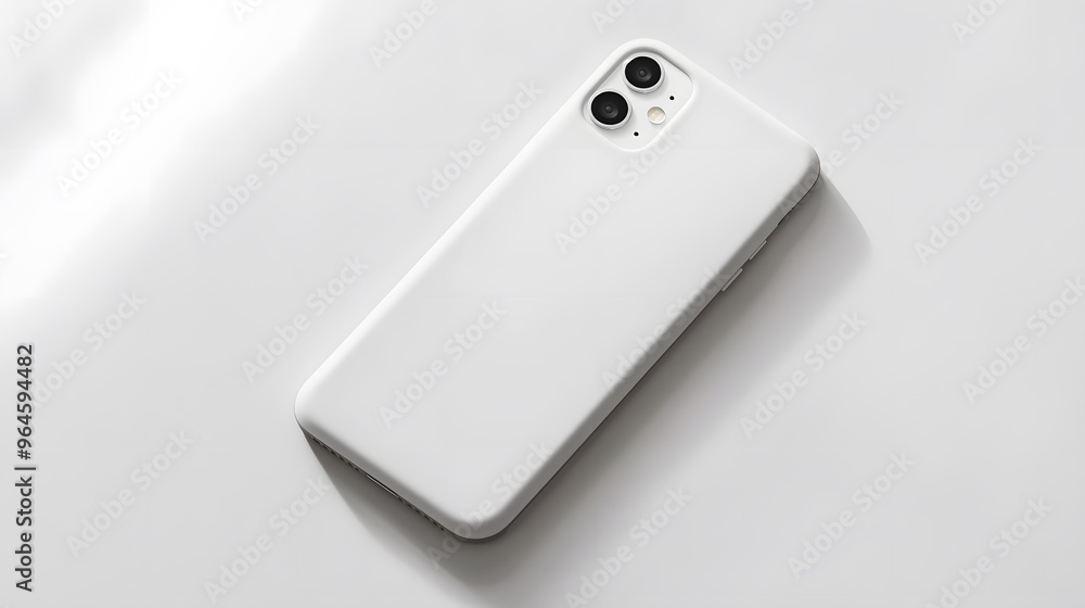 Simple Phone Case: A plain, white phone case with a minimalist design, lying flat on a white background, with crisp shadows for definition.
Simple Phone Case: A plain, white phone case with a minimalist design, lying flat on a white background, with crisp shadows for definition.