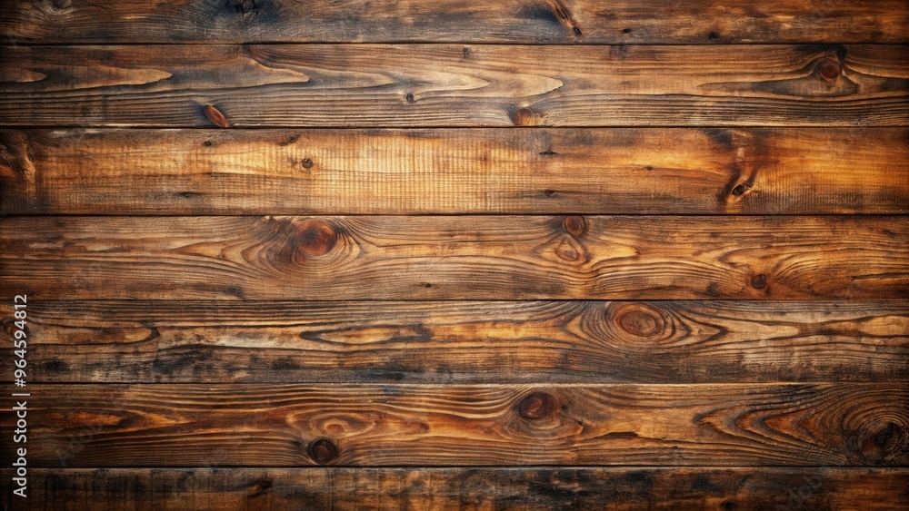 Naklejka premium Vintage brown rustic grunge wood texture background with a weathered and aged wooden surface
