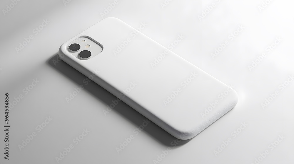 Simple Phone Case: A plain, white phone case with a minimalist design, lying flat on a white background, with crisp shadows for definition.
Simple Phone Case: A plain, white phone case with a minimalist design, lying flat on a white background, with crisp shadows for definition.