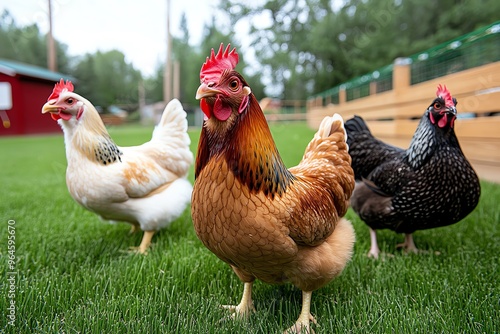 Poultry farm, homegrown feed, self-sufficient farming grows its own feed to ensure the freshest and most natural diet for chickens