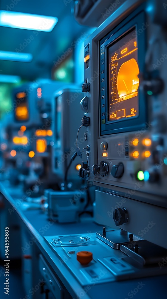 control panel of a hospital machine control panel of a hospital machine