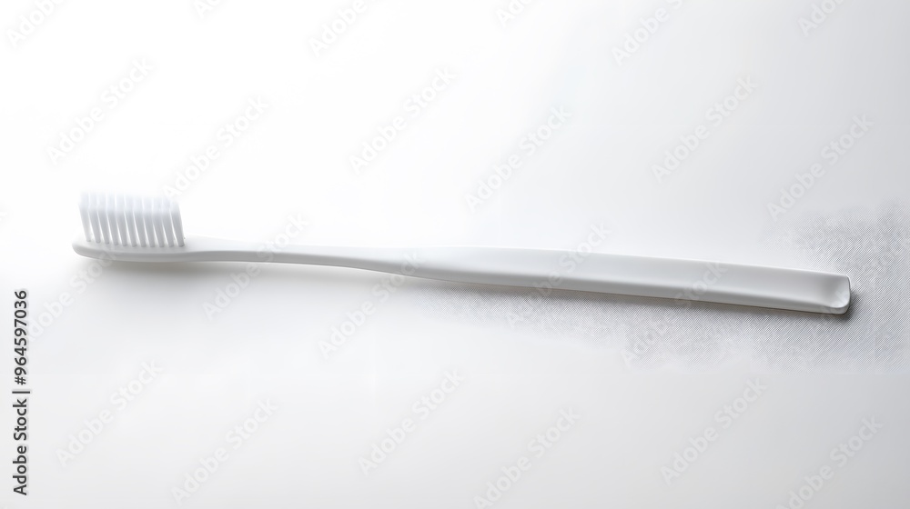 Simple Toothbrush: A plain, white toothbrush with a minimalist design, lying flat on a white background, with a soft shadow beneath it.
Simple Toothbrush: A plain, white toothbrush with a minimalist design, lying flat on a white background, with a soft shadow beneath it.