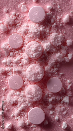 Pink powder pills 